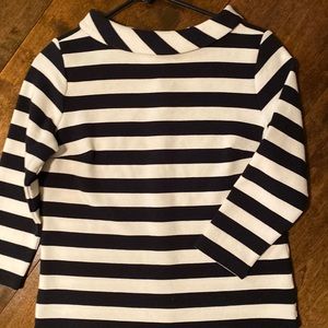 Talbots, size extra small, excellent condition, striped black and white top.